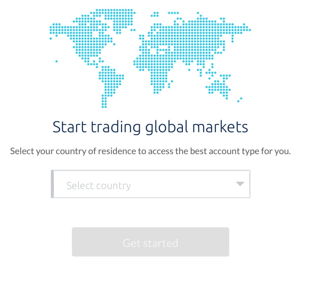 Vælg hvilke land du bor i, så CMC Markets kan vise dig de rigtige produkter.