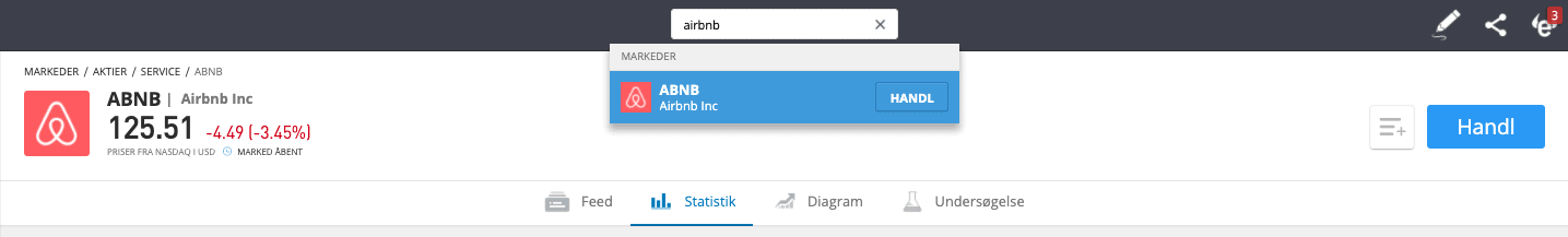 Køb AirBnB aktier