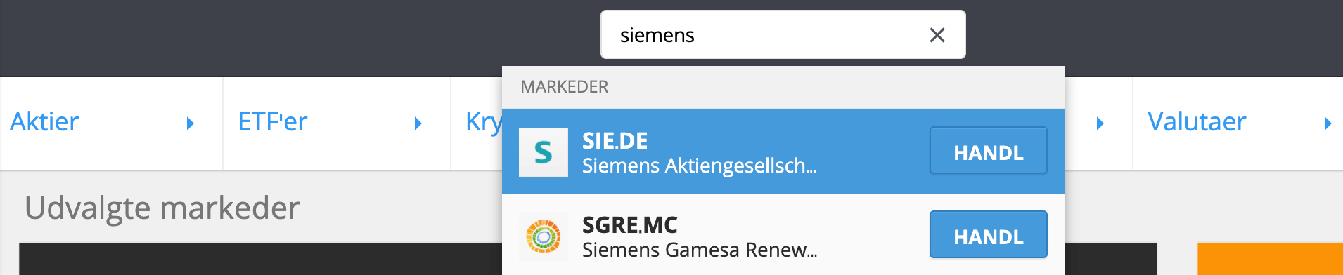 Soeg Efter Siemens Aktier