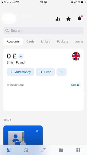 Køb valuta på Revolut app