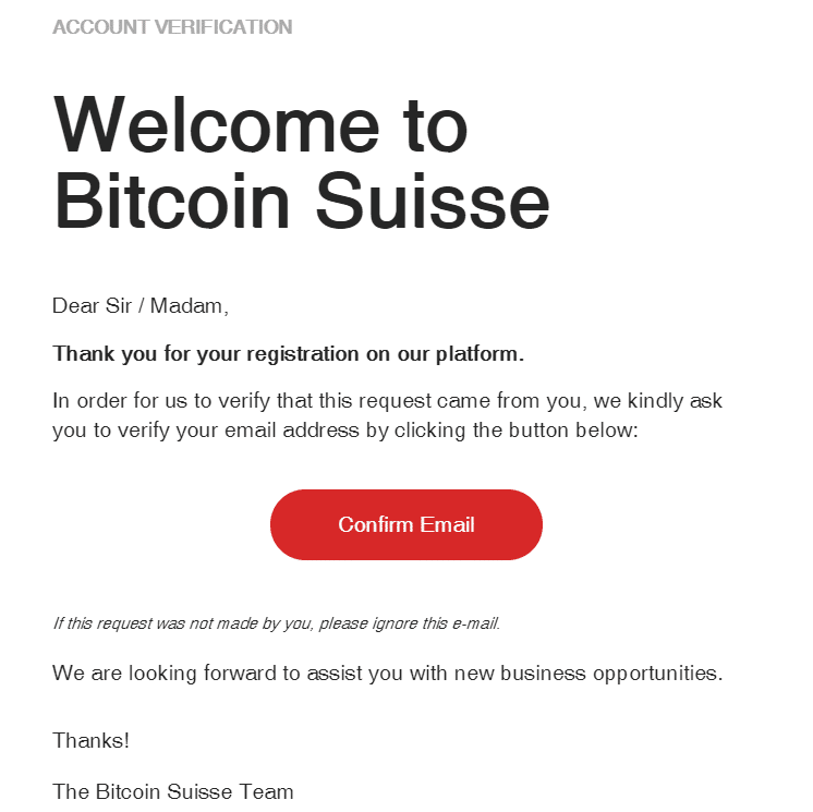 Velkomen til Bitcoin Suisse