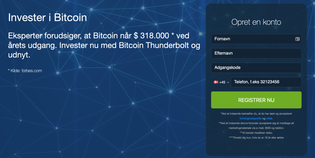Bitcoin Thunderbolt konto