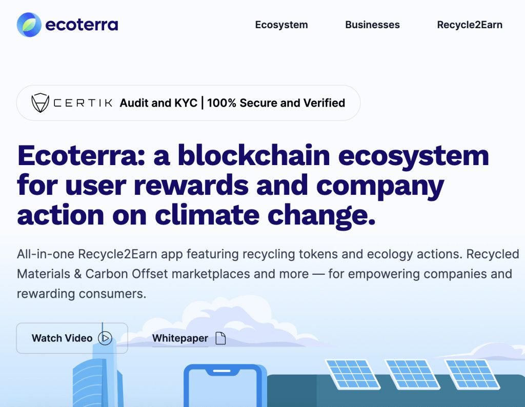 Hvad er Ecoterra og 'recycle2earn'